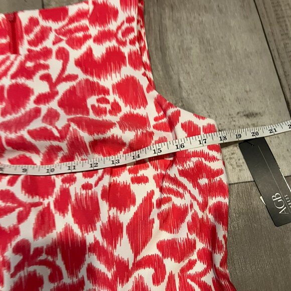 AGB Size 12 dark pink and white pattern dress Bin AN - Picture 7 of 8